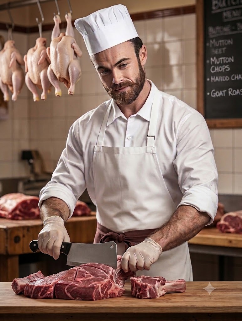 Illustrative meat preparation scene supplied for the website